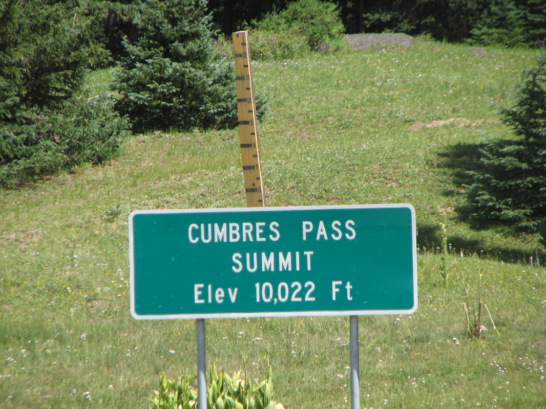 First time on a train at over 10,000 feet at the Cumbres Pass.