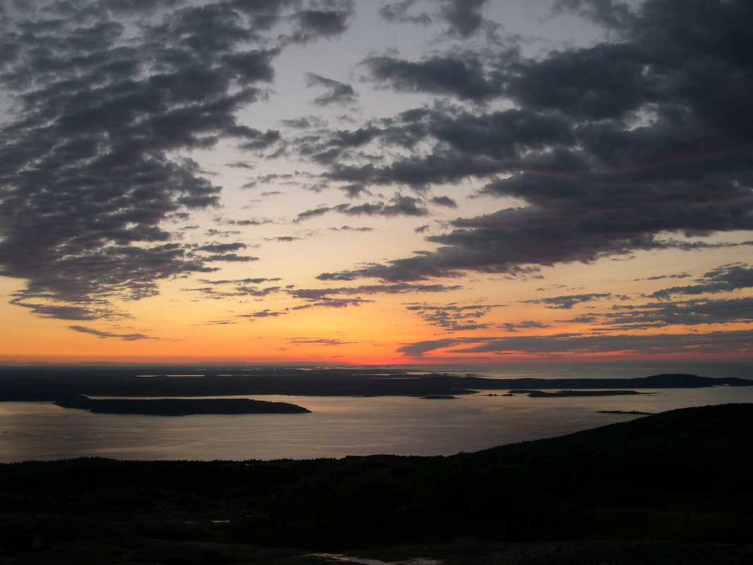 You have to get up early to see the first rays of the sun at Cadillac Mountain in Acadia National Park.