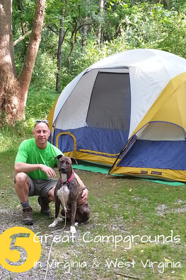 5 Great Camping Spots around Virginia + tips and resources for camping throughout the US.