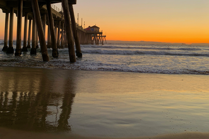 Santa Monica Sunset - 6 Free or Cheap Things to do in Southern California